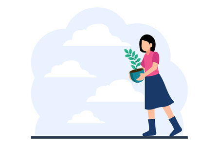 Earth Day Flat Design Illustrationのイラスト素材