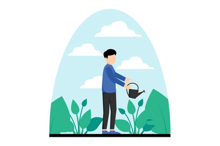 Earth Day Flat Design Illustrationのイラスト素材