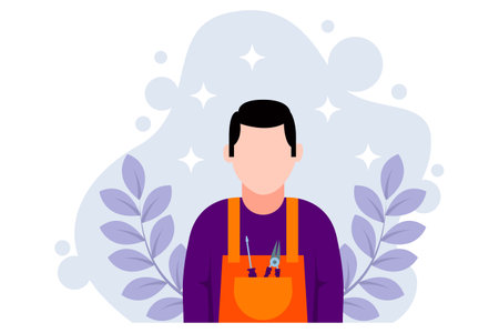 Labour Day Flat Design Illustrationのイラスト素材