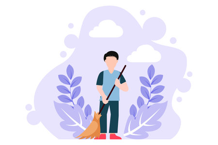 Labour Day Flat Design Illustrationのイラスト素材