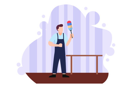 Labour Day Flat Design Illustrationのイラスト素材