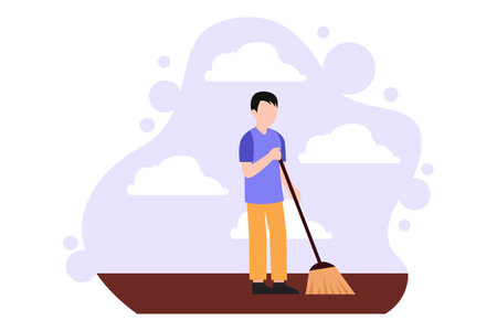 Labour Day Flat Design Illustrationのイラスト素材