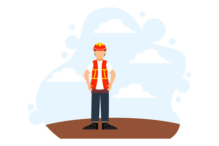 Labour Day Flat Design Illustrationのイラスト素材