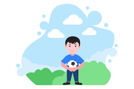 Children's Day Flat Design Illustrationのイラスト素材