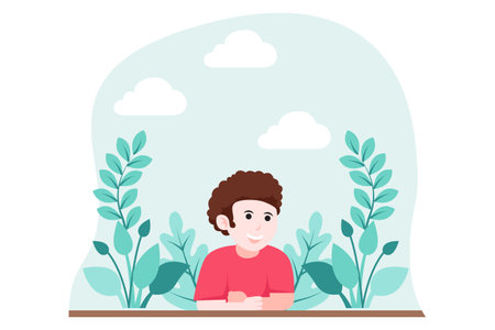 Children's Day Flat Design Illustrationのイラスト素材