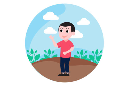 Children's Day Flat Design Illustrationのイラスト素材