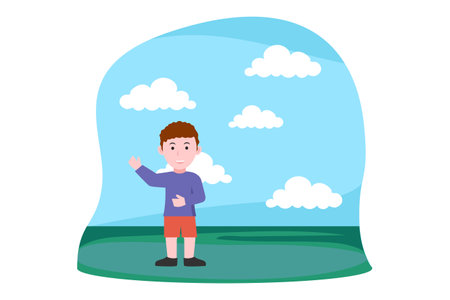 Children's Day Flat Design Illustrationのイラスト素材