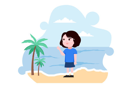 Children's Day Flat Design Illustrationのイラスト素材