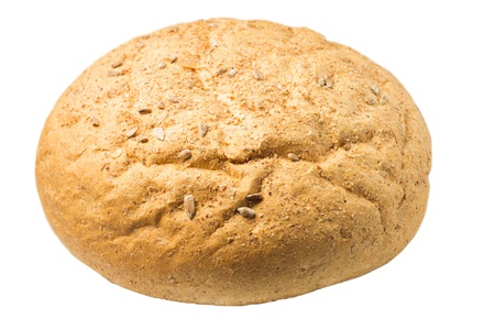 Rye bread isolated on White Backgroundの写真素材