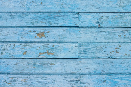 Texture of Blue hipster color wood panel. Old shabby painted weathered plankの写真素材