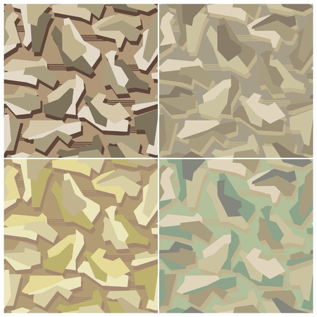 Camouflage Seamless Vector Patternsのイラスト素材
