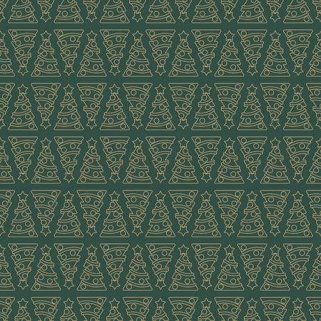 Cute Christmas Colorful Seamless Vector Pattern Backgroundのイラスト素材