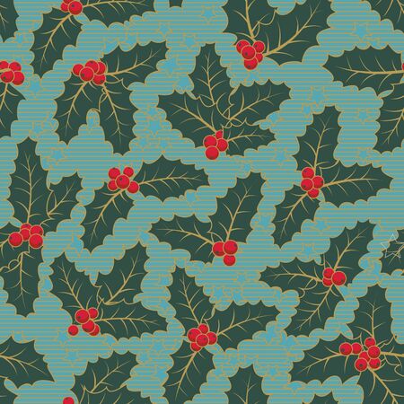 Cute Christmas Colorful Seamless Vector Pattern Backgroundのイラスト素材