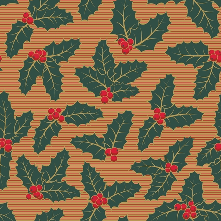 Cute Christmas Colorful Seamless Vector Pattern Backgroundのイラスト素材