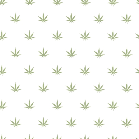 Ganja Weed Marijuana Seamless Vector Pattern Backgroundのイラスト素材