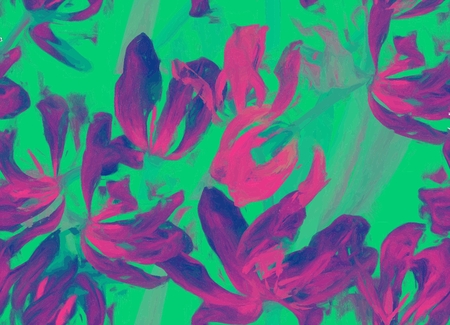 Seamless Abstract Floral Patternのイラスト素材