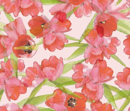 Vintage Floral Seamless Patternのイラスト素材