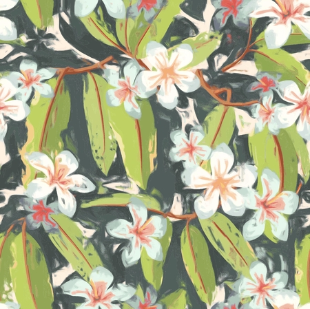 Tropic Jungle Patternのイラスト素材