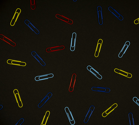 Paperclip Seamless Patternの写真素材