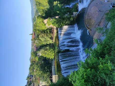 Jajce waterfallsの写真素材