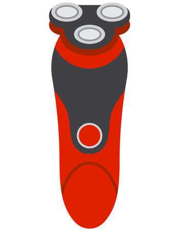 Electric men's razor. Shaver isolated on white background.のイラスト素材
