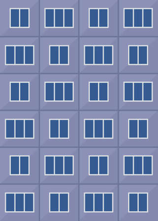 Wall of apartment building. Part of architectural object.のイラスト素材