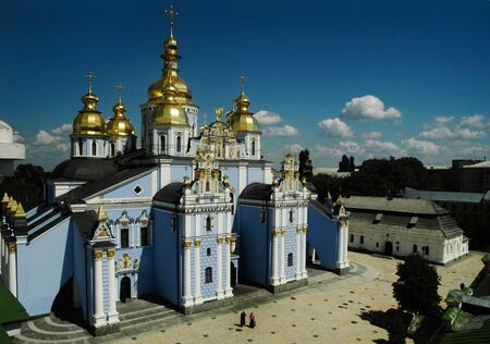 Saint Michael Cathedral in Kiev, Ukraineの写真素材