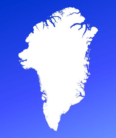 Greenland map on blue gradient background. High resolution. Mercator projection.の写真素材