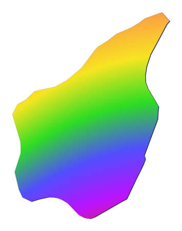 San Marino map filled with rainbow gradient. Mercator projection.の写真素材