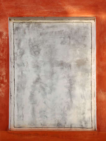 Photo of old wall board with frame.の写真素材