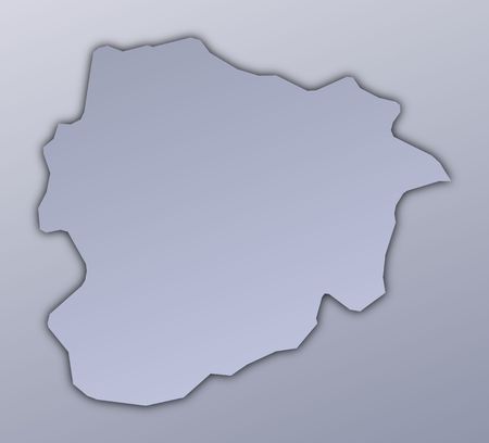 Andorra map filled with metallic gradient. Mercator projection.の写真素材