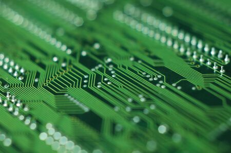 electronic printed circuit backgroundの写真素材