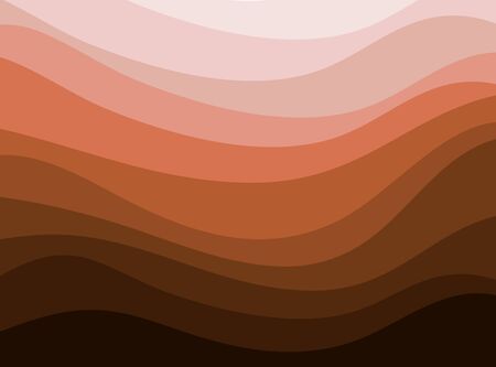 brown curve line.のイラスト素材