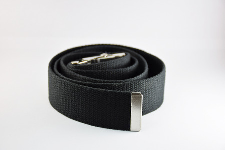 Men black belt rolls.の写真素材
