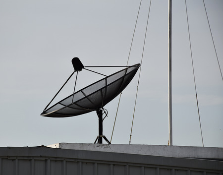 Satellite dish on the roof.の写真素材