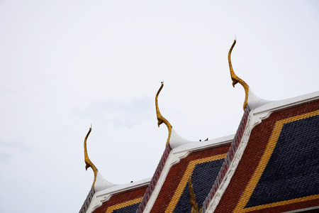 Wat Phra Kaew, Beautiful temple Bangkok in Thailand.の写真素材
