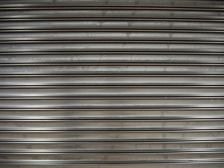 orrugated metal sheet shutter door texture.