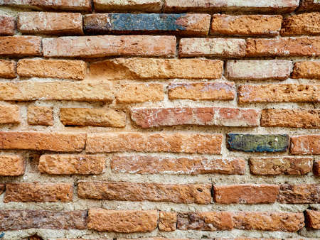 old red brick wall texture and background.の写真素材