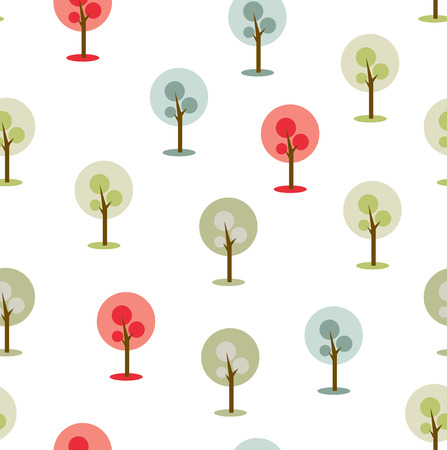 simple trees icon/symbol on white background. Vector Illustration.のイラスト素材