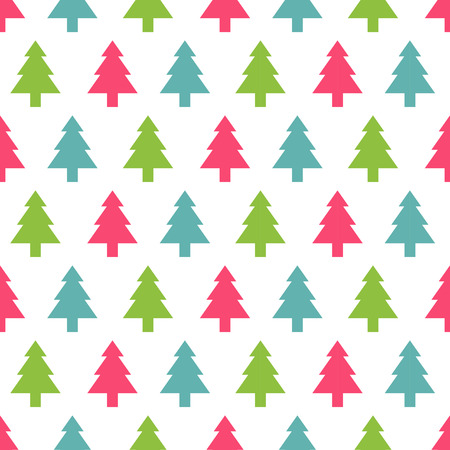 Christmas tree Seamless pattern for new year greeting card/wallpaper background. Vector Illustration. fir tree symbol.のイラスト素材