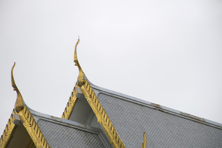 marble church/temple Wat Sothorn, landmark in Chachoengsao with sky background. Travel in Thailand.の写真素材