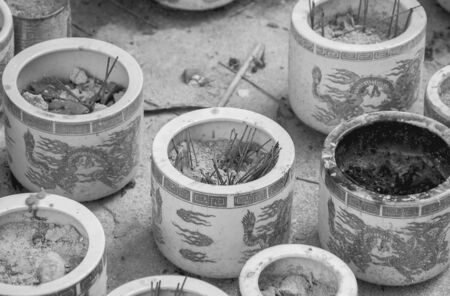 incense burner for adoration/Worship in Buddhism.の写真素材