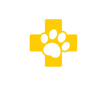 Medical cross health with finger pet insideのイラスト素材