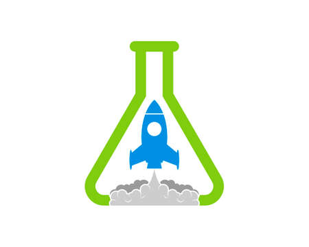 Rocket launch inside the laboratory test tube