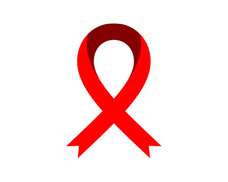 Aids world day symbol logoのイラスト素材
