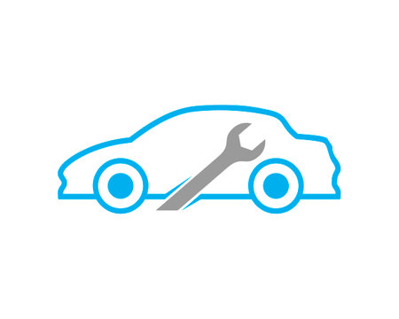 Car repair and maintenance icon logoのイラスト素材