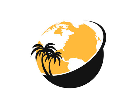 World holiday place logoのイラスト素材