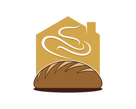 Hot bread inside the houseのイラスト素材