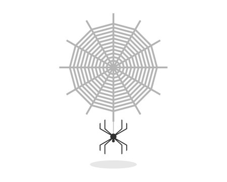 Abstract circle spider webのイラスト素材