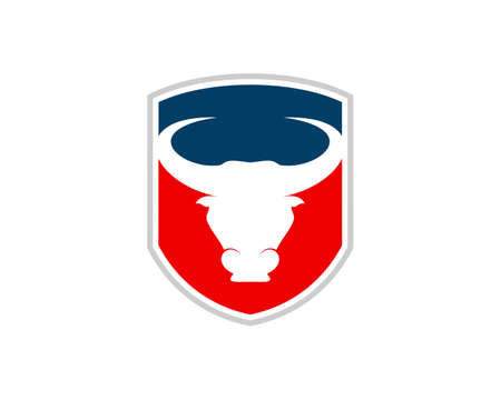 Protection shield with bull head insideのイラスト素材